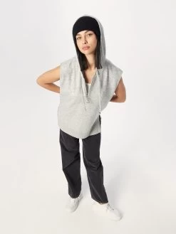 S.Oliver BLACK LABEL Pulls à Capuche Pull-over Femme Gris Clair -S.Oliver Boutique dee64c34f3bfc7545360120cc53e087d