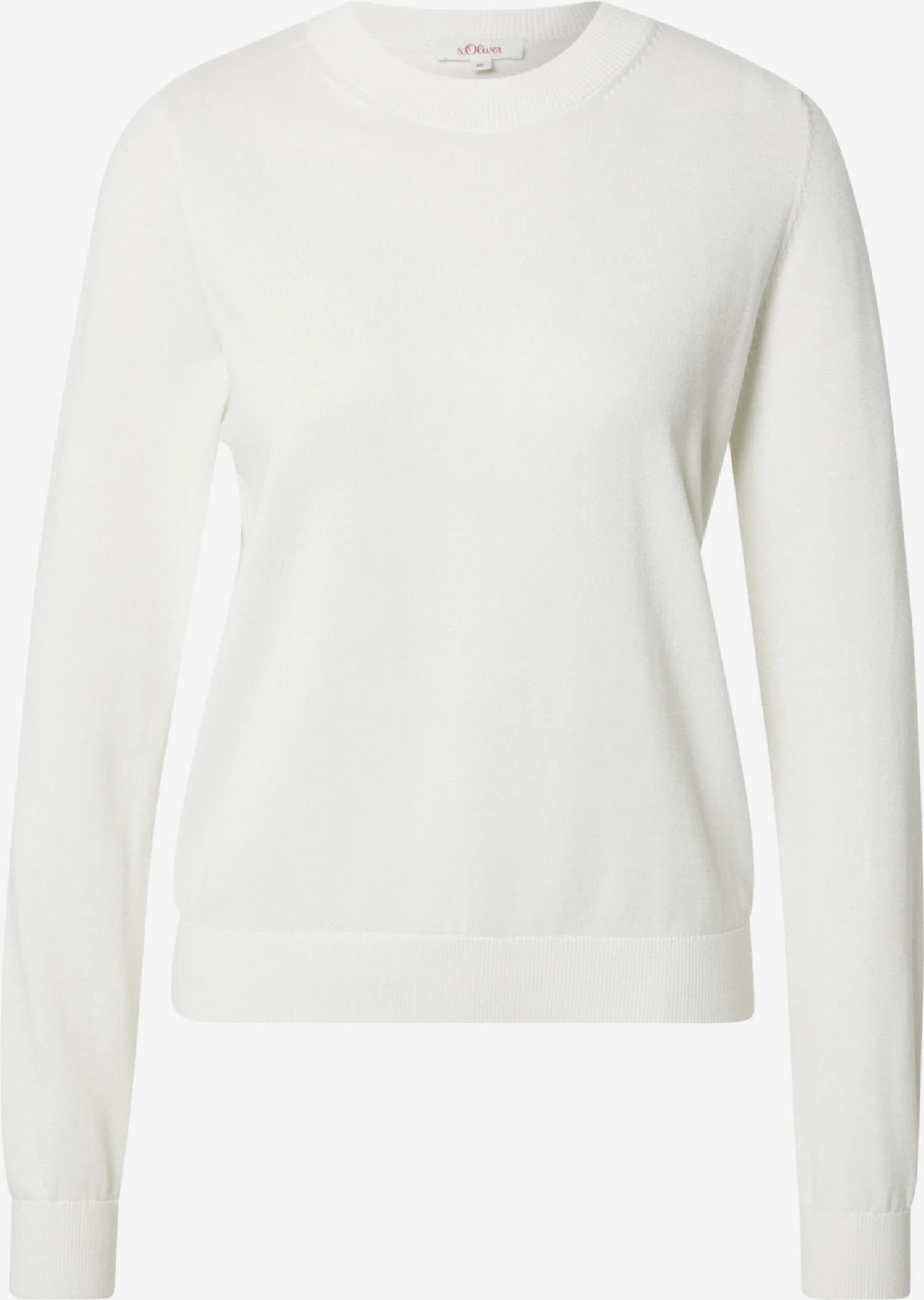 S.Oliver Pulls Basiques Pull-over Femme Blanc 3 S.Oliver Pulls Basiques Pull-over Femme Blanc