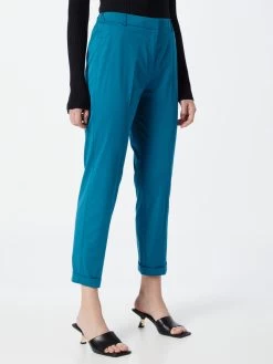 S.Oliver BLACK LABEL Pantalons Regular Pantalon à Plis Femme Bleu -S.Oliver Boutique e8c15985a7d9d8b9791dc95f9579ad18