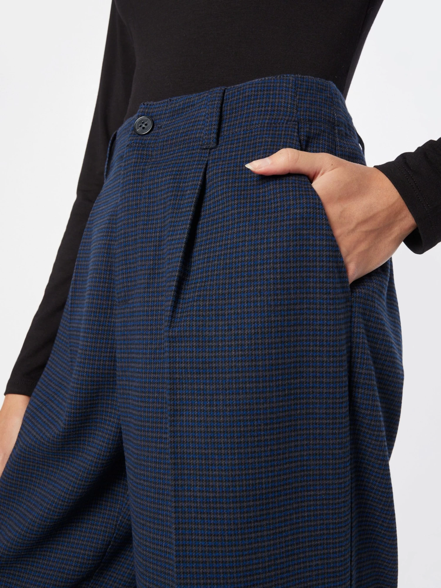 S.Oliver Pantalons à Pinces Wide Leg Pantalon à Pince Femme Noir 7 S.Oliver Pantalons à Pinces Wide Leg Pantalon à Pince Femme Noir – Image 5