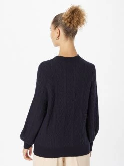 S.Oliver Pulls Basiques Pull-over Femme Bleu Marine -S.Oliver Boutique f135525cda60f5eb355177e0f084a37c