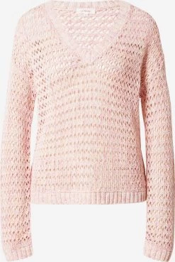 S.Oliver Pulls Maille Fine Pull-over Femme Rose Chiné
