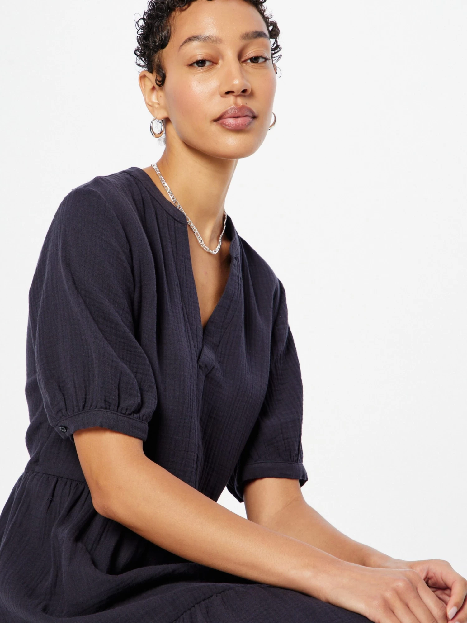 S.Oliver Mini-robes Robe Femme Bleu Nuit 7 S.Oliver Mini-robes Robe Femme Bleu Nuit – Image 5