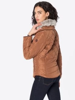 QS By S.Oliver Vestes De Mi-saison Veste Mi-saison Femme Marron -S.Oliver Boutique f8370cfb33249cbbb2d2dcc171d34a07