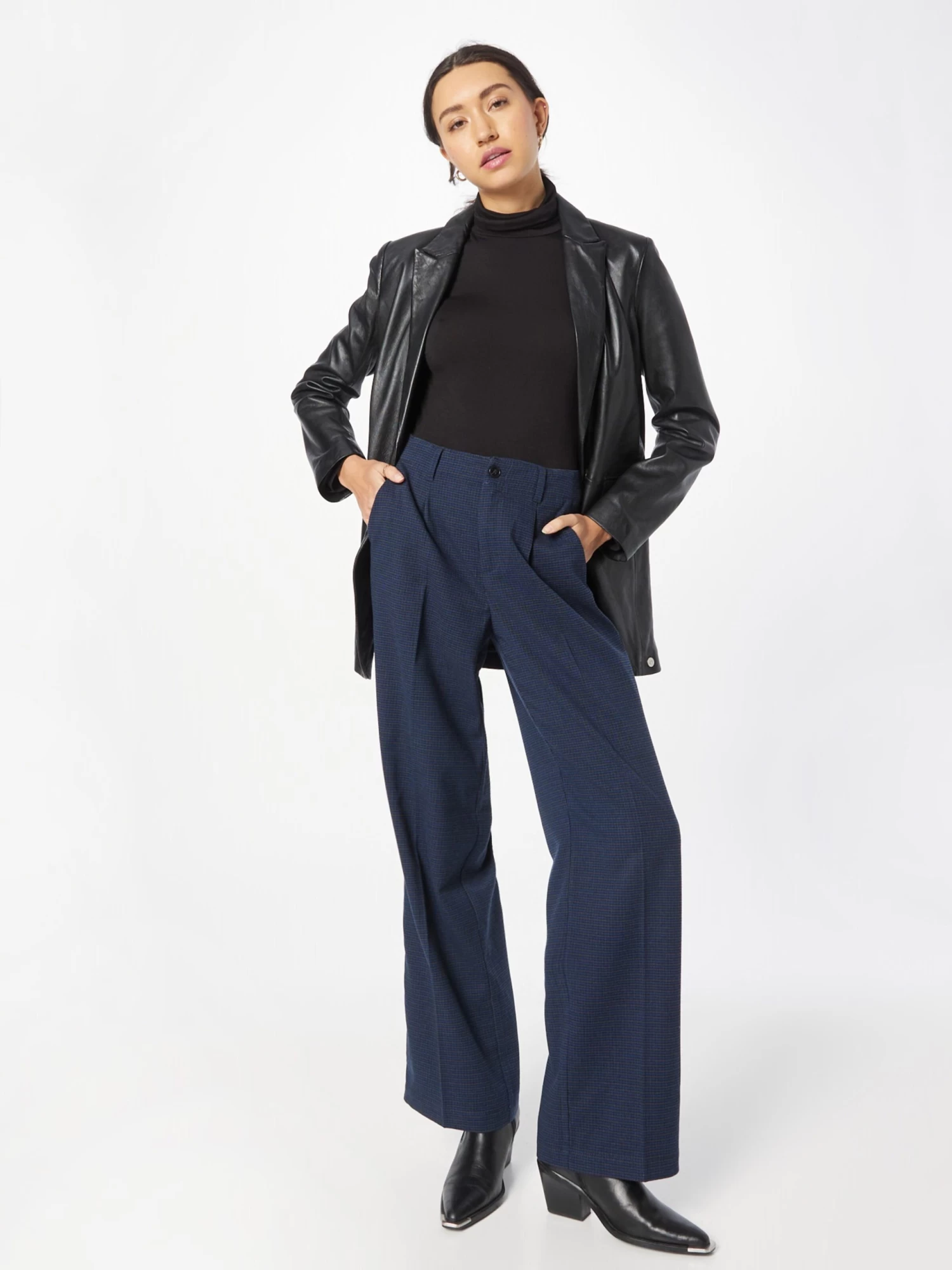 S.Oliver Pantalons à Pinces Wide Leg Pantalon à Pince Femme Noir 6 S.Oliver Pantalons à Pinces Wide Leg Pantalon à Pince Femme Noir – Image 4