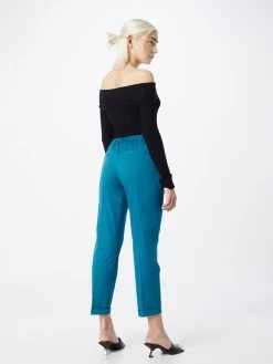 S.Oliver BLACK LABEL Pantalons Regular Pantalon à Plis Femme Bleu -S.Oliver Boutique fcb89e1071a0e4b2b7438fb0d9d692e2